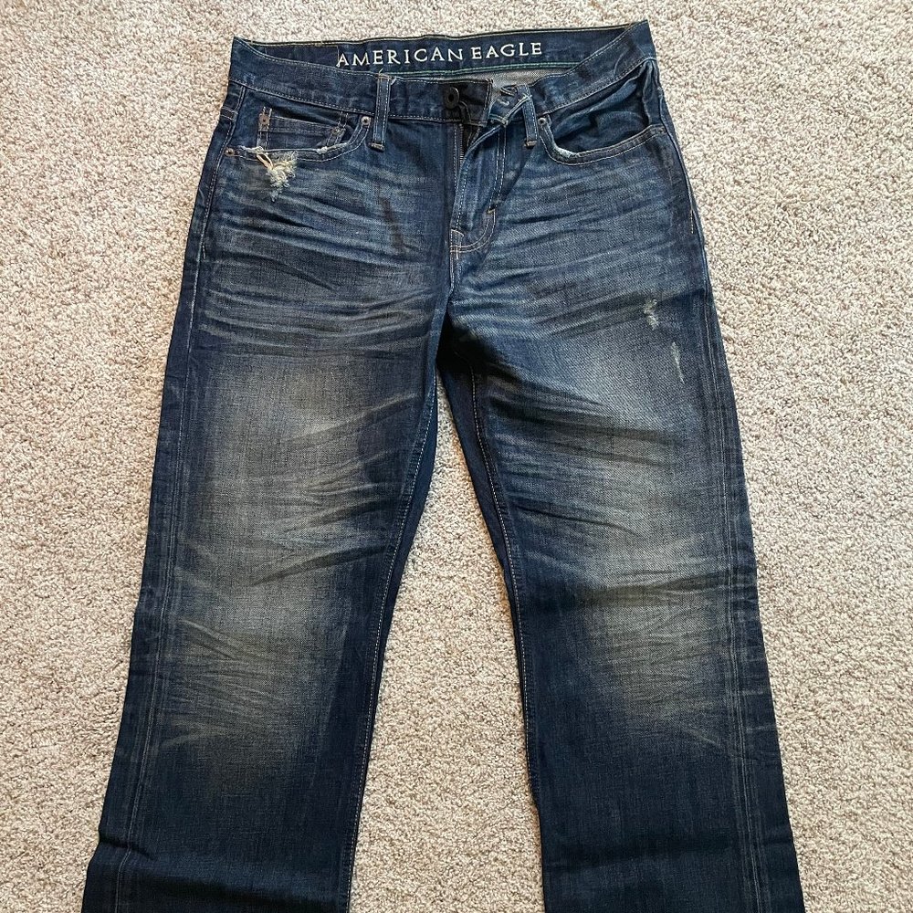 American Eagle Distressed Bootcut Jeans sz 30x32 - Like new